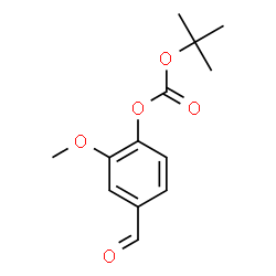 ChemSpider 2D Image | tert-butyl 4-formyl-2-methoxyphenyl carbonate | C13H16O5