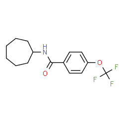 ChemSpider 2D Image | N-Cycloheptyl-4-(trifluoromethoxy)benzamide | C15H18F3NO2