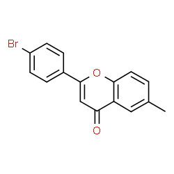 ChemSpider 2D Image | 2-(4-Bromo-phenyl)-6-methyl-chromen-4-one | C16H11BrO2