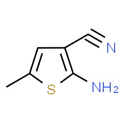 ChemSpider 2D Image | 2-Amino-5-methylthiophene-3-carbonitrile | C6H6N2S