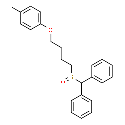 ChemSpider 2D Image | 1-{4-[(Diphenylmethyl)sulfinyl]butoxy}-4-methylbenzene | C24H26O2S