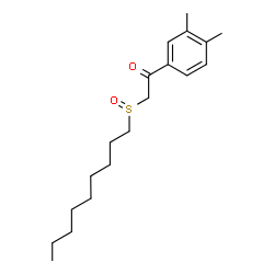 ChemSpider 2D Image | 1-(3,4-Dimethylphenyl)-2-(nonylsulfinyl)ethanone | C19H30O2S
