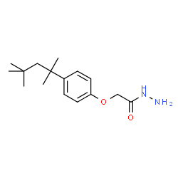 ChemSpider 2D Image | 2-[4-(2,4,4-Trimethyl-2-pentanyl)phenoxy]acetohydrazide | C16H26N2O2