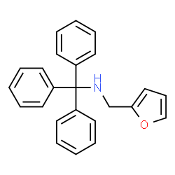 ChemSpider 2D Image | N-(2-Furylmethyl)-1,1,1-triphenylmethanamine | C24H21NO