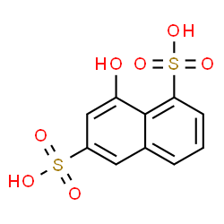 ChemSpider 2D Image | 8-Hydroxy-1,6-naphthalenedisulfonic acid | C10H8O7S2