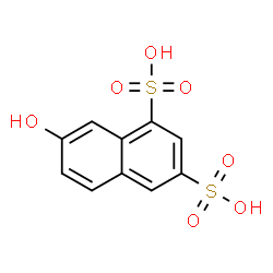 ChemSpider 2D Image | 2-Naphthol-6,8-disulfonic acid | C10H8O7S2