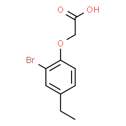 ChemSpider 2D Image | 2-bromo-4-ethylphenoxyacetic acid | C10H11BrO3