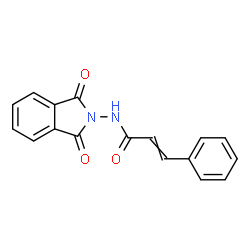 ChemSpider 2D Image | N-(1,3-Dioxo-1,3-dihydro-2H-isoindol-2-yl)-3-phenylacrylamide | C17H12N2O3