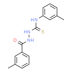ChemSpider 2D Image | 3-METHYL-N-{[(3-METHYLPHENYL)CARBAMOTHIOYL]AMINO}BENZAMIDE | C16H17N3OS