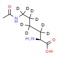 ChemSpider 2D Image | N~6~-Acetyl-L-(3,3,4,4,5,5,6,6-~2~H_8_)lysine | C8H8D8N2O3