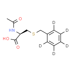 ChemSpider 2D Image | N-Acetyl-S-[(~2~H_5_)phenylmethyl]-L-cysteine | C12H10D5NO3S