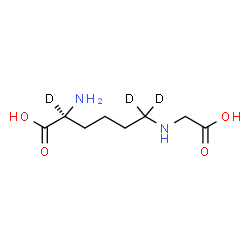 ChemSpider 2D Image | N6-(carboxymethyl)-L-lysine-2,6,6-d3 | C8H13D3N2O4