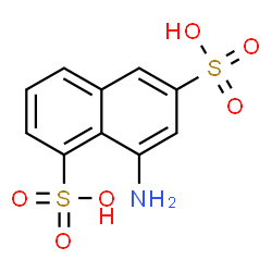 ChemSpider 2D Image | 8-Amino-1,6-naphthalenedisulfonic acid | C10H9NO6S2
