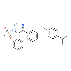 ChemSpider 2D Image | Ruthenium(2+) chloride [(1S,2S)-2-amino-1,2-diphenylethyl](methylsulfonyl)azanide - 1-isopropyl-4-methylbenzene (1:1:1:1) | C25H31ClN2O2RuS