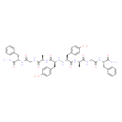 ChemSpider 2D Image | (2S,8R,11S,14S,17R,23S)-2,23-Dibenzyl-11,14-bis(4-hydroxybenzyl)-8,17-dimethyl-4,7,10,15,18,21-hexaoxo-3,6,9,12,13,16,19,22-octaazatetracosane-1,24-diamide (non-preferred name) | C46H56N10O10