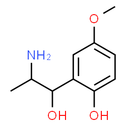 ChemSpider 2D Image | 2-(2-Amino-1-hydroxypropyl)-4-methoxyphenol | C10H15NO3