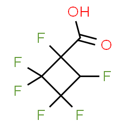 ChemSpider 2D Image | 1,2,2,3,3,4-Hexafluorocyclobutanecarboxylic acid | C5H2F6O2