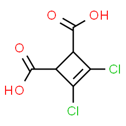 ChemSpider 2D Image | 3,4-Dichloro-3-cyclobutene-1,2-dicarboxylic acid | C6H4Cl2O4