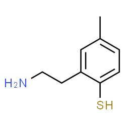 ChemSpider 2D Image | 2-(2-Aminoethyl)-4-methylbenzenethiol | C9H13NS