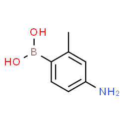 ChemSpider 2D Image | (4-Amino-2-methylphenyl)boronic acid | C7H10BNO2