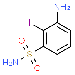ChemSpider 2D Image | 3-Amino-2-iodobenzenesulfonamide | C6H7IN2O2S