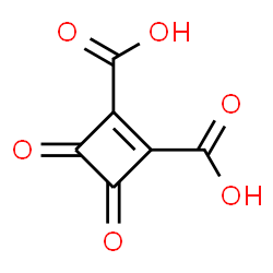 ChemSpider 2D Image | 3,4-Dioxo-1-cyclobutene-1,2-dicarboxylic acid | C6H2O6