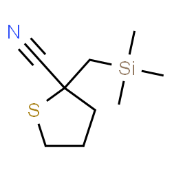 ChemSpider 2D Image | 2-[(Trimethylsilyl)methyl]tetrahydro-2-thiophenecarbonitrile | C9H17NSSi