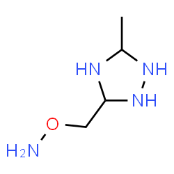 ChemSpider 2D Image | 3-[(Aminooxy)methyl]-5-methyl-1,2,4-triazolidine | C4H12N4O