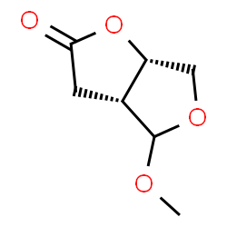 ChemSpider 2D Image | (3aR,6aS)-4-Methoxytetrahydrofuro[3,4-b]furan-2(3H)-one | C7H10O4