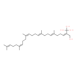 ChemSpider 2D Image | (2Z)-2-[(4E,8E,12Z,16Z)-4,8,13,17,21-Pentamethyl-4,8,12,16,20-docosapentaen-1-ylidene]-1,1,1,3-propanetetrol | C30H50O4