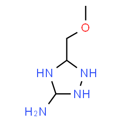 ChemSpider 2D Image | 5-(Methoxymethyl)-1,2,4-triazolidin-3-amine | C4H12N4O