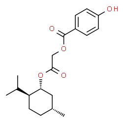 ChemSpider 2D Image | 2-{[(1R,2S,5R)-2-Isopropyl-5-methylcyclohexyl]oxy}-2-oxoethyl 4-hydroxybenzoate | C19H26O5