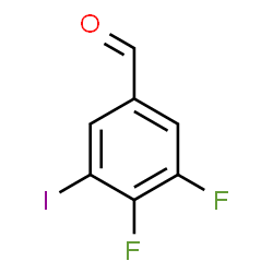 ChemSpider 2D Image | 3,4-Difluoro-5-iodobenzaldehyde | C7H3F2IO