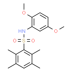 ChemSpider 2D Image | N-(2,5-Dimethoxyphenyl)-2,3,5,6-tetramethylbenzenesulfonamide | C18H23NO4S