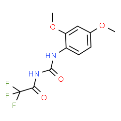ChemSpider 2D Image | N-[(2,4-Dimethoxyphenyl)carbamoyl]-2,2,2-trifluoroacetamide | C11H11F3N2O4