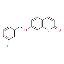 ChemSpider 2D Image | 7-[(3-Chlorobenzyl)oxy]-2H-chromen-2-one | C16H11ClO3