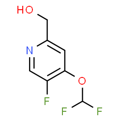 ChemSpider 2D Image | [4-(Difluoromethoxy)-5-fluoro-2-pyridinyl]methanol | C7H6F3NO2