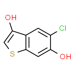 ChemSpider 2D Image | 5-Chloro-1-benzothiophene-3,6-diol | C8H5ClO2S