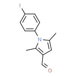 ChemSpider 2D Image | 1-(4-iodophenyl)-2,5-dimethylpyrrole-3-carbaldehyde | C13H12INO