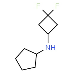 ChemSpider 2D Image | N-(3,3-Difluorocyclobutyl)cyclopentanamine | C9H15F2N