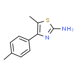 ChemSpider 2D Image | 5-Methyl-4-(4-methylphenyl)-1,3-thiazol-2-amine | C11H12N2S