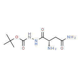 ChemSpider 2D Image | 2-Methyl-2-propanyl 2-[(2S)-2,4-diamino-4-oxobutanoyl]hydrazinecarboxylate (non-preferred name) | C9H18N4O4