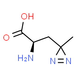 ChemSpider 2D Image | 3-(3-Methyl-3H-diaziren-3-yl)-D-alanine | C5H9N3O2
