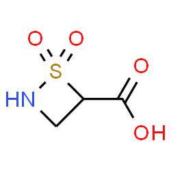 ChemSpider 2D Image | 1,2-Thiazetidine-4-carboxylic acid 1,1-dioxide | C3H5NO4S
