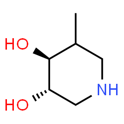 ChemSpider 2D Image | (3S,4S)-5-Methyl-3,4-piperidinediol | C6H13NO2