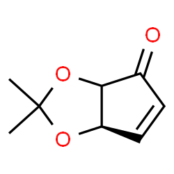 ChemSpider 2D Image | (6aR)-2,2-Dimethyl-3a,6a-dihydro-4H-cyclopenta[d][1,3]dioxol-4-one | C8H10O3