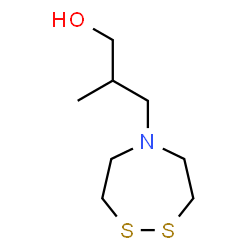 ChemSpider 2D Image | 3-(1,2,5-Dithiazepan-5-yl)-2-methyl-1-propanol | C8H17NOS2