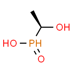 ChemSpider 2D Image | [(1S)-1-Hydroxyethyl]phosphinic acid | C2H7O3P