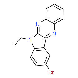ChemSpider 2D Image | 9-Bromo-6-ethyl-6H-indolo[2,3-b]quinoxaline | C16H12BrN3