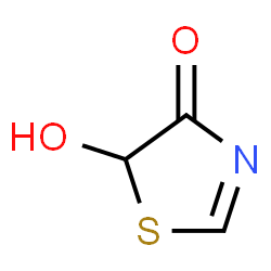 ChemSpider 2D Image | 5-Hydroxy-1,3-thiazol-4(5H)-one | C3H3NO2S